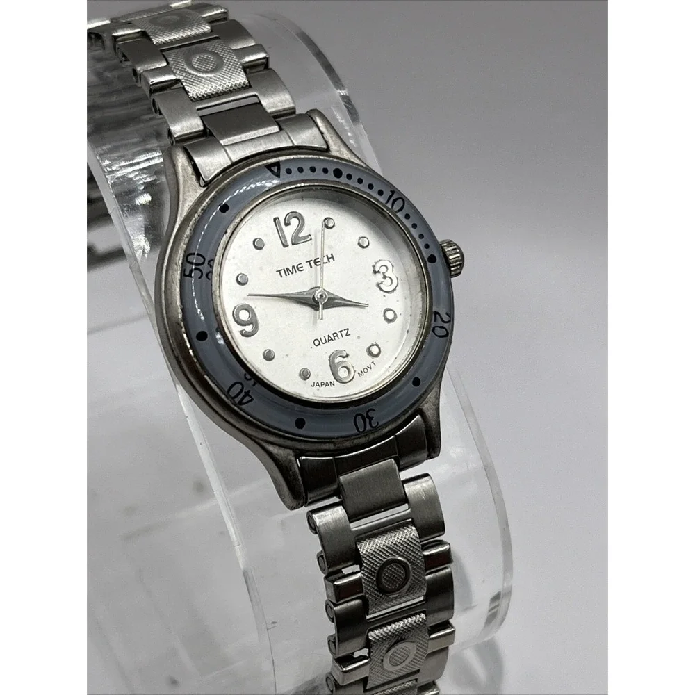 Time Tech Women's Quartz Watch 27mm Case Stainless Steel 6.5